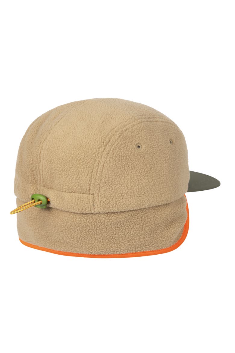Colorblocked Fleece Hat, Alternate, color, Khaki Multi