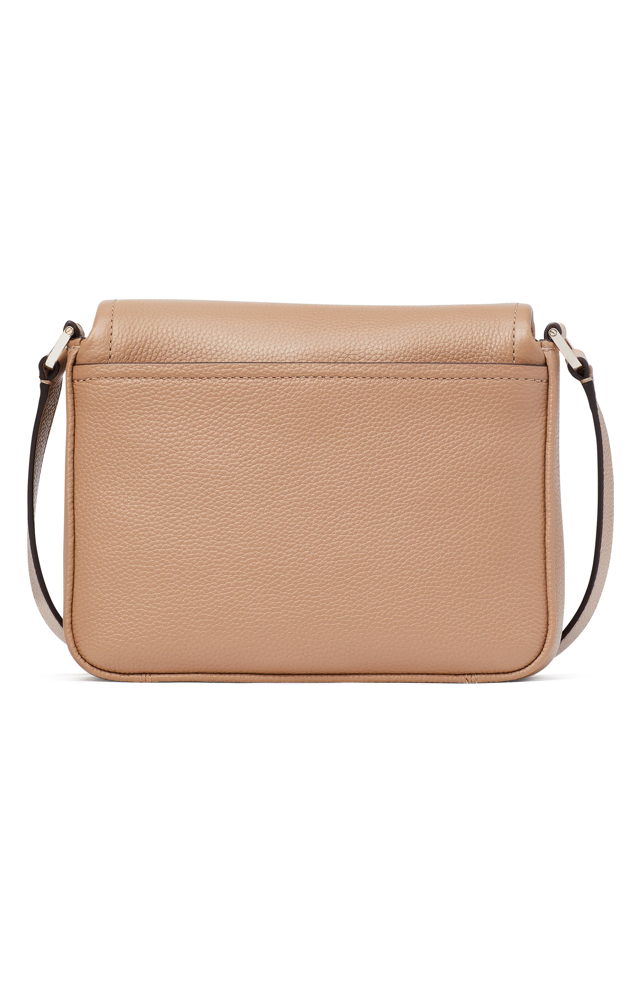 run around pebbled leather crossbody bag, Alternate, color, RAW PECAN