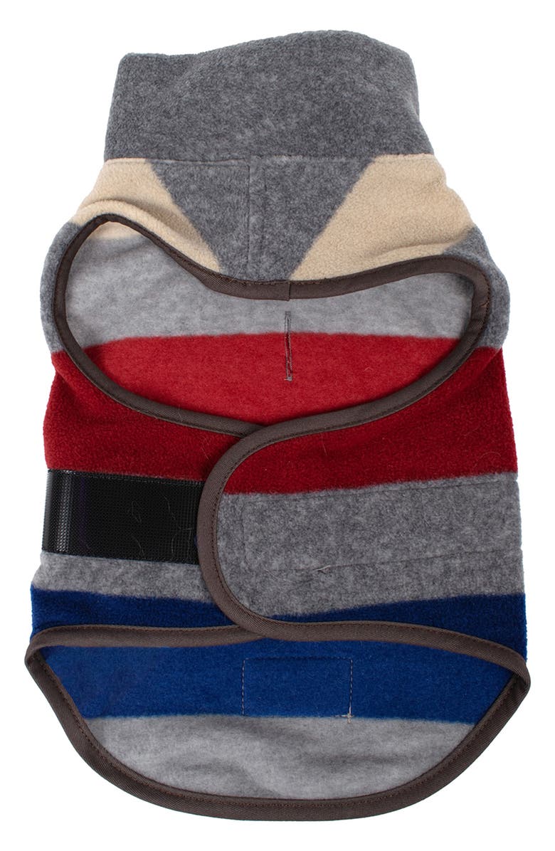 Pendleton Fleece Dog Vest, Alternate, color, Cabin Stripe Gray