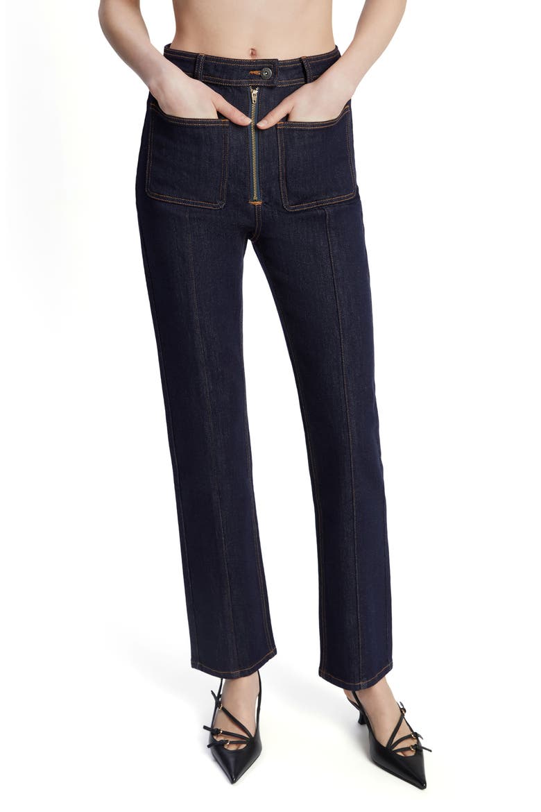 Cobain Straight Leg Jeans, Main, color, DARK