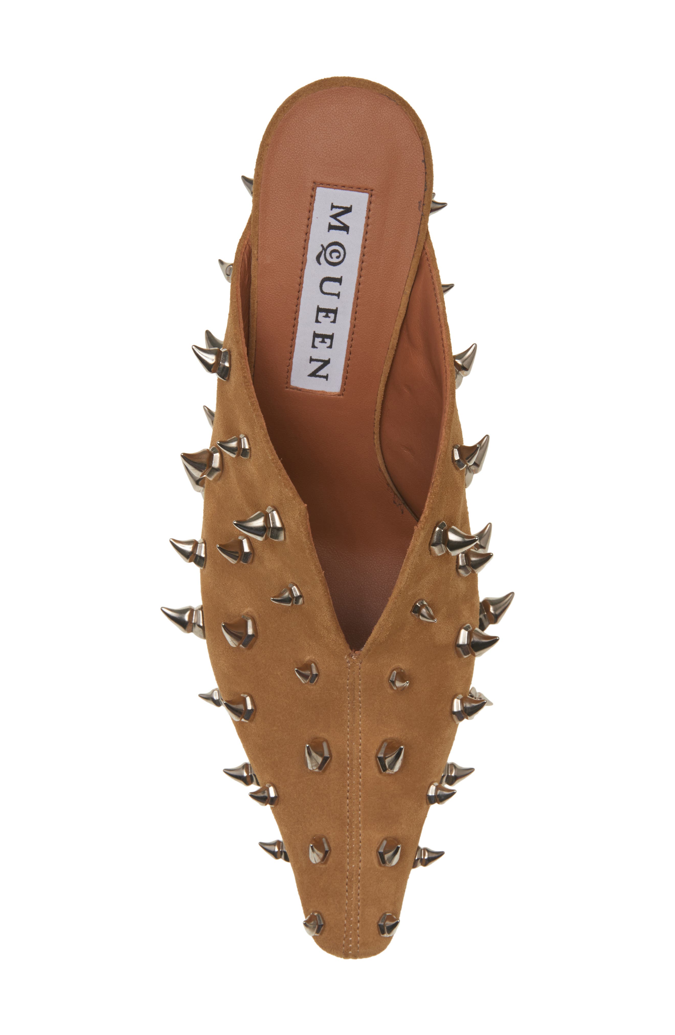Thorn Studded Mule, Alternate, color, HONEY/ SILVER