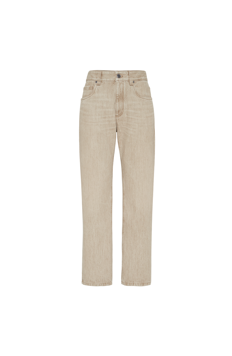 Brunello Cucinelli Authentic denim trousers, Main, color, Warm Beige