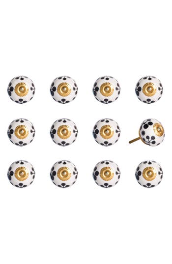 Kinetic 12-pack Knobs In Black White Gold