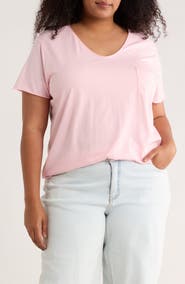 Caslon® Rolled Burnout Top