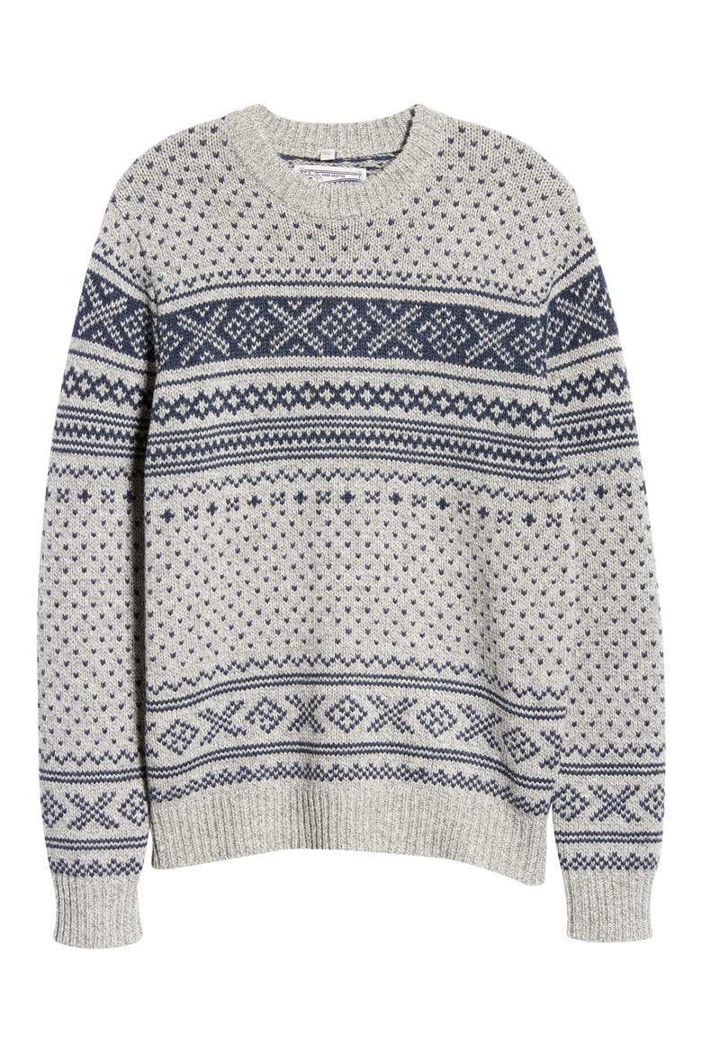 Icelandic Midweight Wool Blend Sweater, Alternate, color, HEATHER GREY