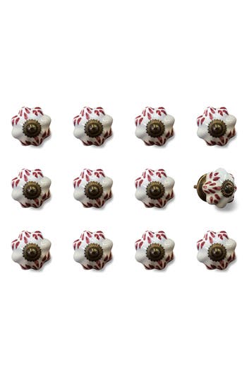 Kinetic 12-pack Knobs In Cream Red