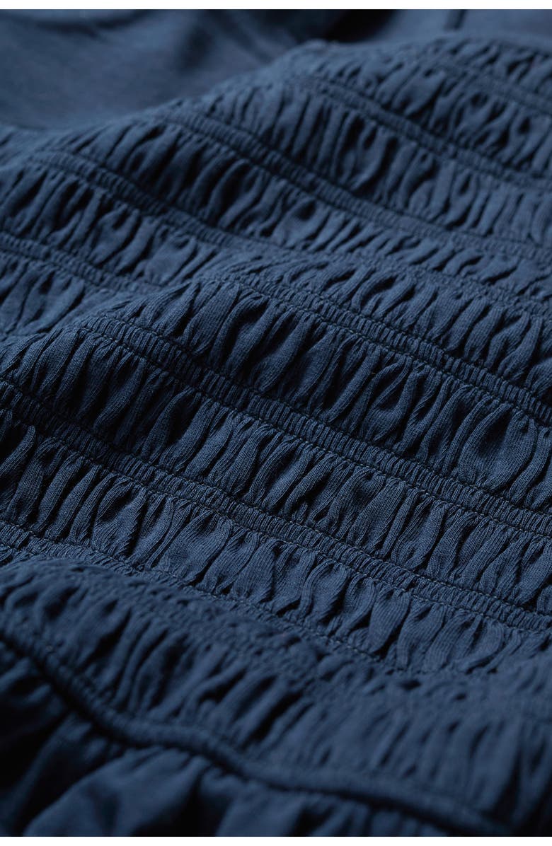 Seasalt Cornwall Summer Buoy Smocked Cotton Jersey Dress, Alternate, color, Maritime