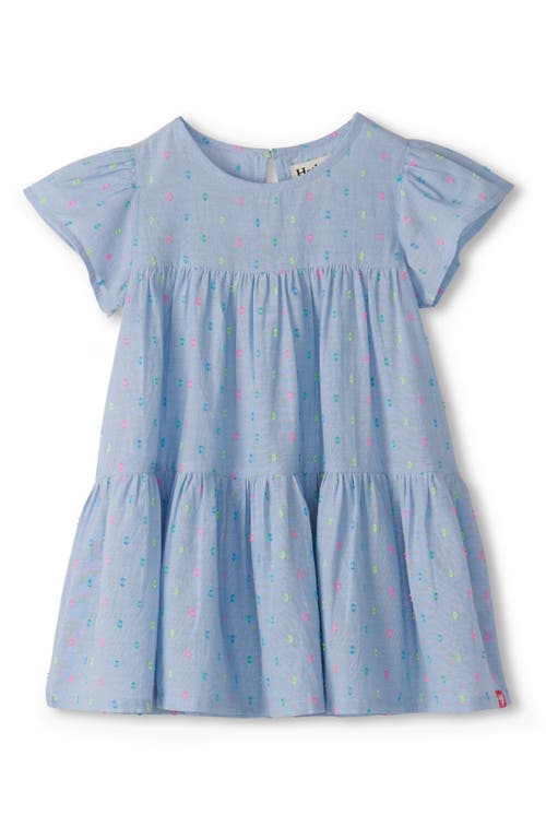 Hatley Clip Dot Chambray Party Dress In Chambray