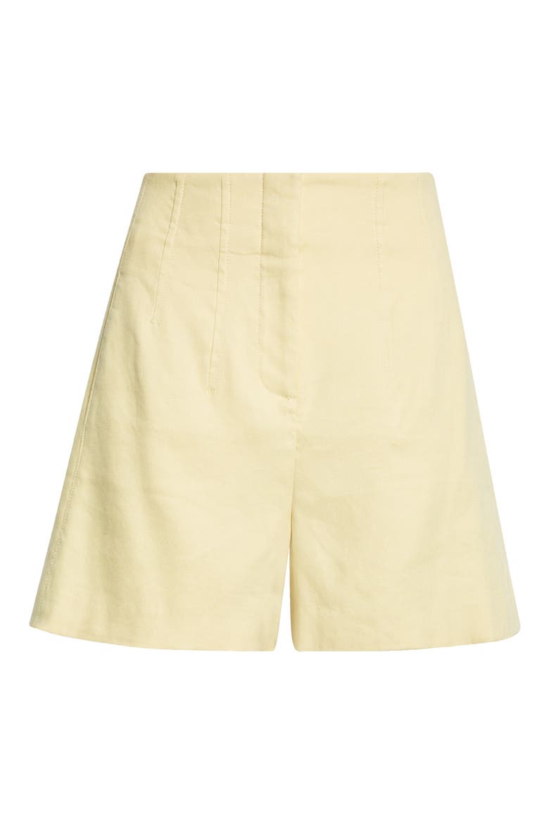 Brit Linen Blend Shorts, Alternate, color, CHAMOMILE