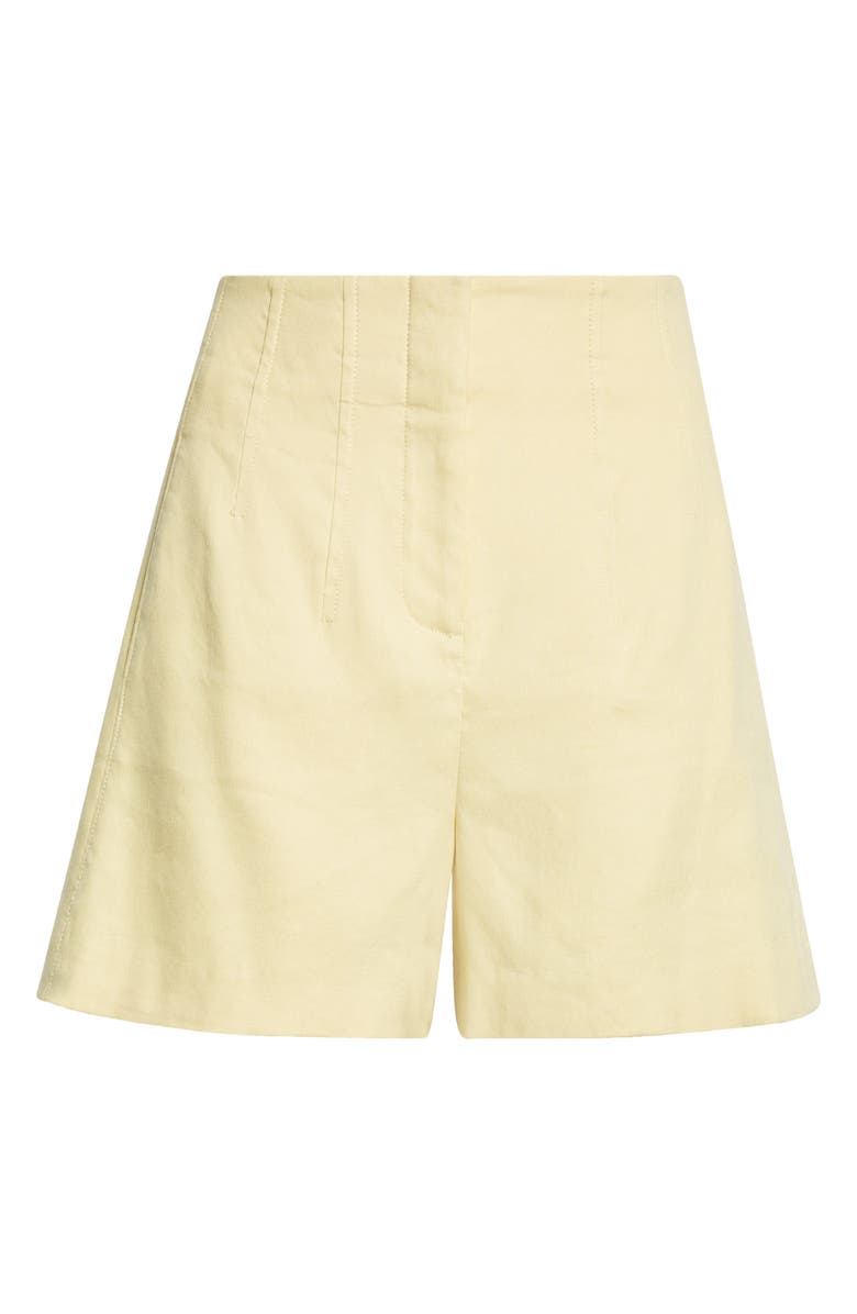 Veronica Beard Brit Linen Blend Shorts, Alternate, color, Chamomile