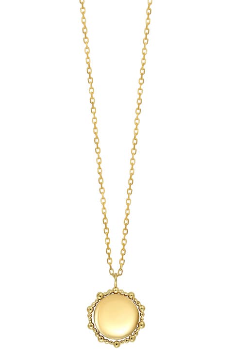 BLG 14K Gold Disc Pendant Necklace (Nordstrom Exclusive)