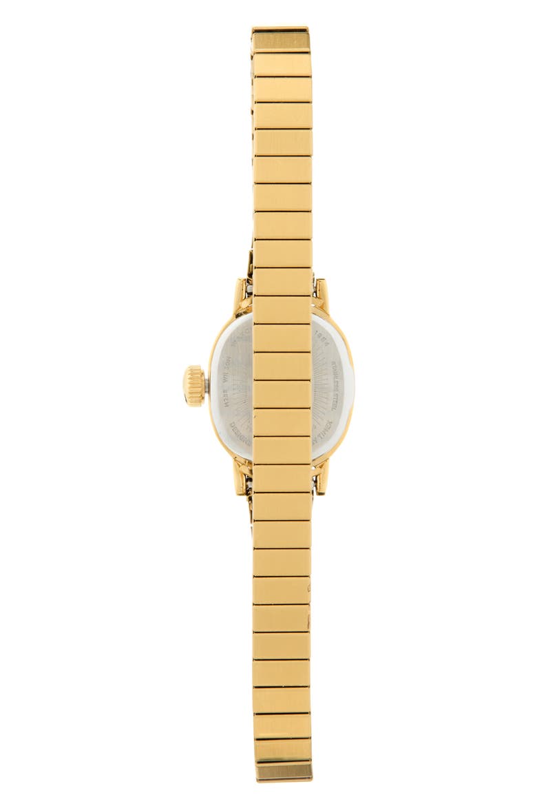 Cavatina Mini Expansion Band Watch, 17mm, Alternate, color, IVORY/ GOLD-TONE