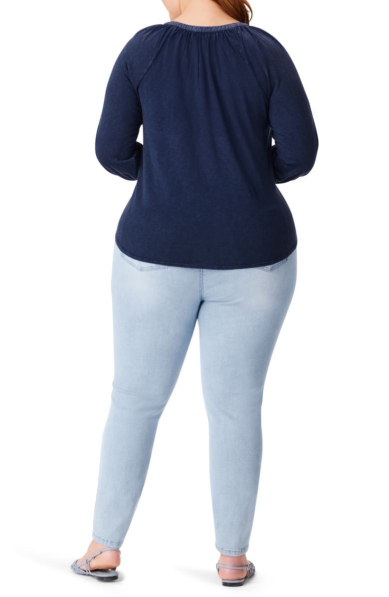 NZT by NIC+ZOE Split Neck Knit Top, Alternate, color, 