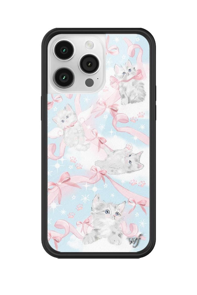 Kitten Around iPhone Case, Alternate, color, Blue
