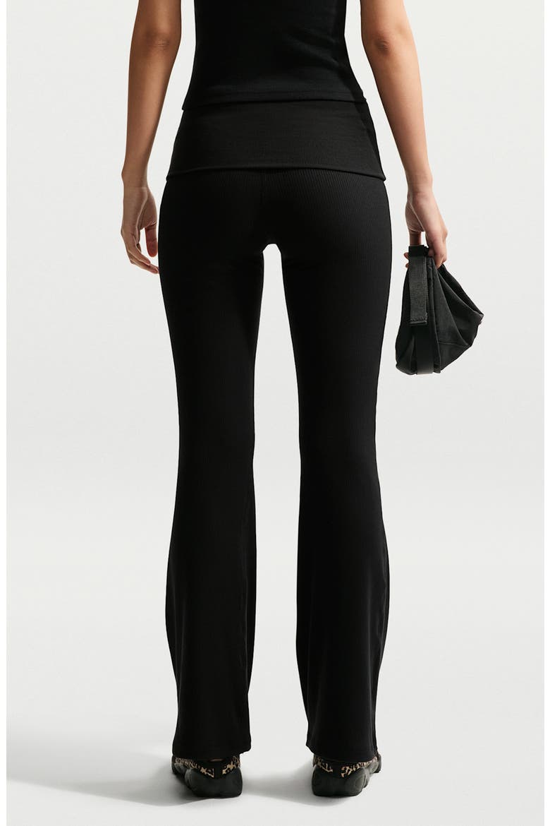 Chill Rib Knit Pants, Alternate, color, 011 011 BLACK/WHITE