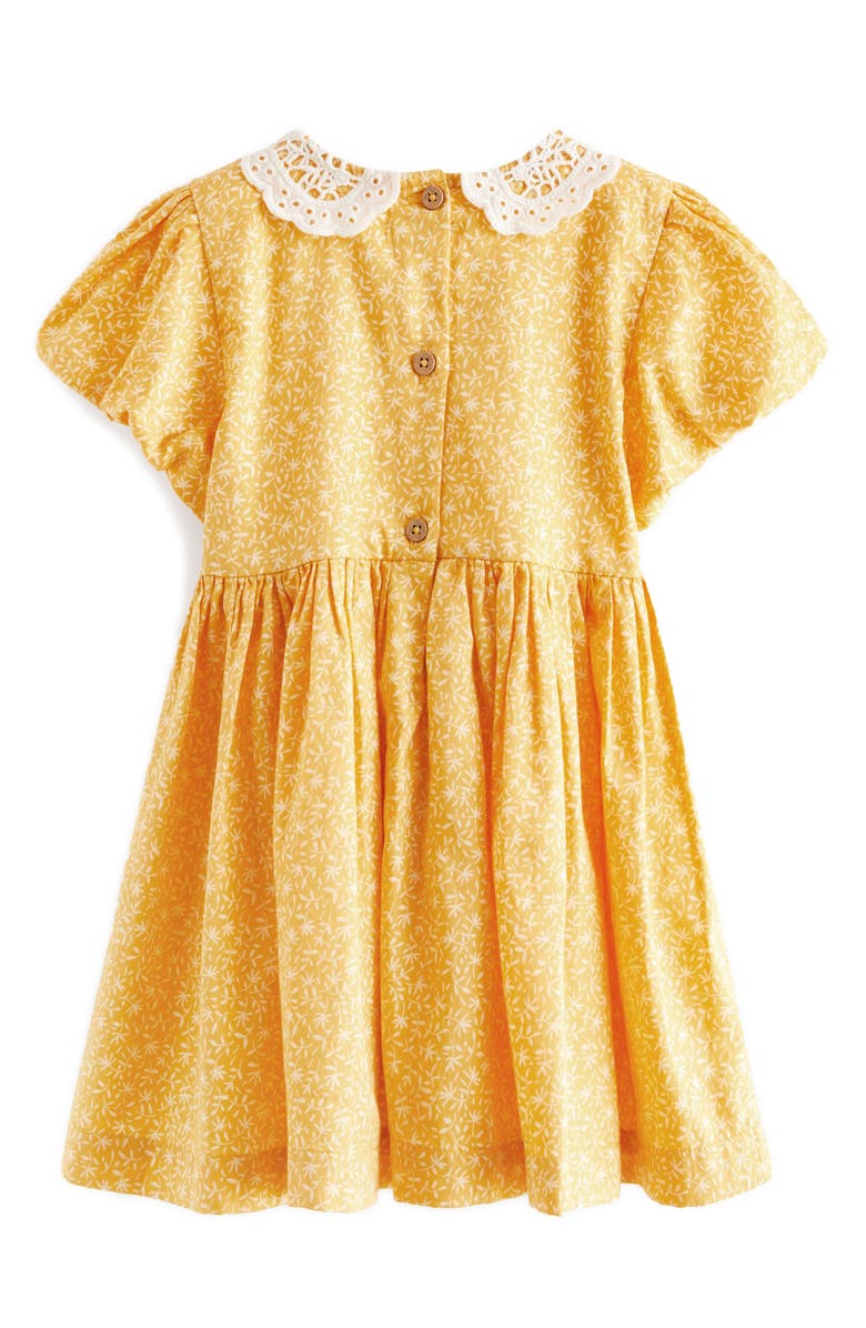 NEXT Kids' Ditsy Embroidery Detail Cotton Dress, Alternate, color,