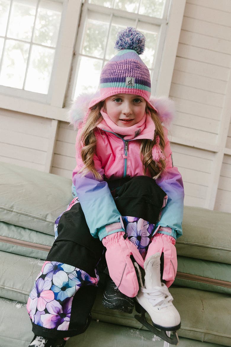 Play Gradient Jacket & Floral Pants Two Piece Snowsuit, Alternate, color, Gradient