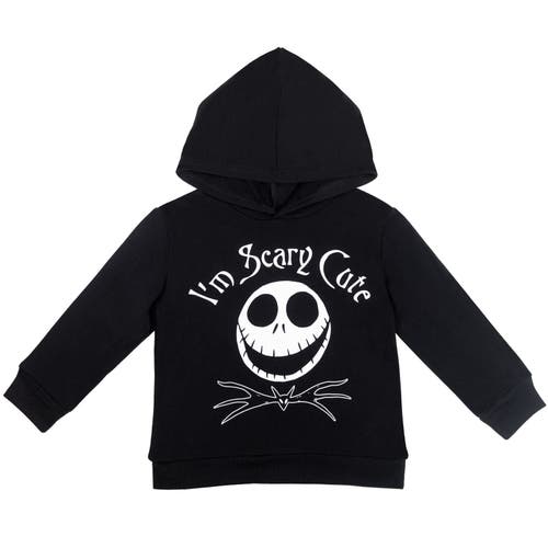 Disney Jack Skellington Nightmare Before Christmas Fleece Hoodie & Pants Set In Black