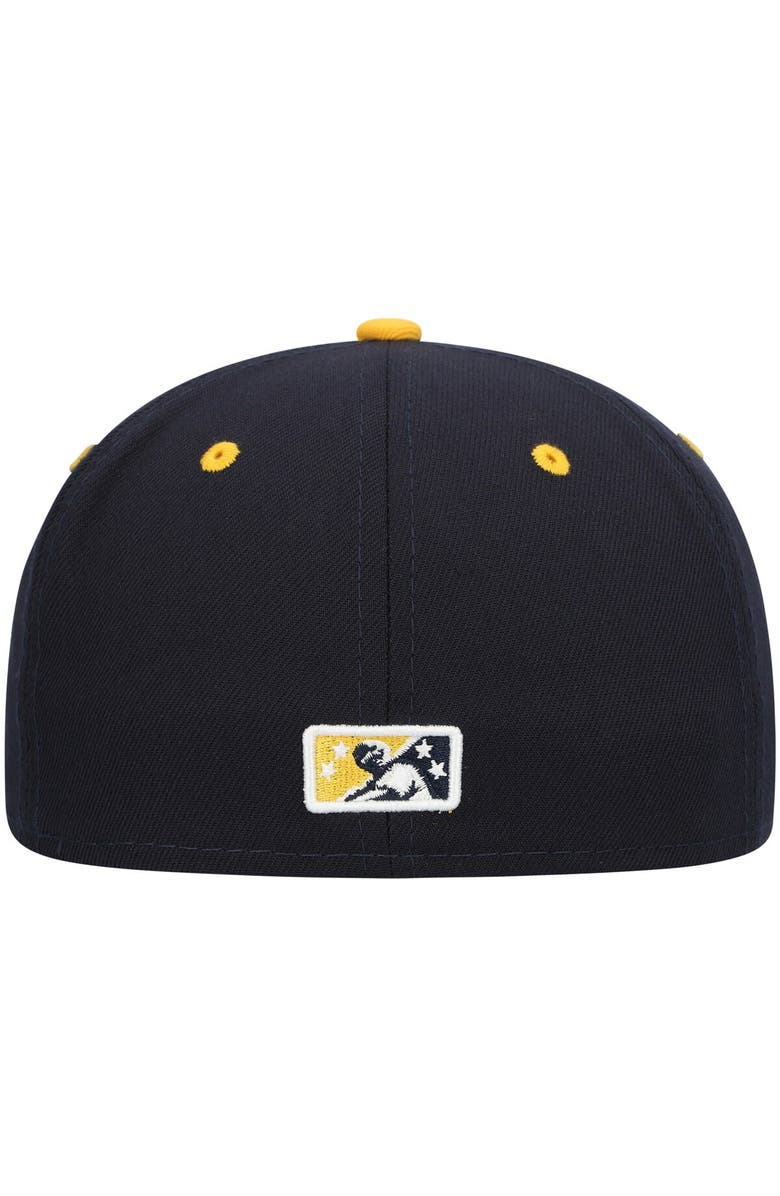 New Era Men's New Era Navy Lake County Captains Authentic Collection Team Alternate 59FIFTY Fitted Hat, Alternate, color, Navy