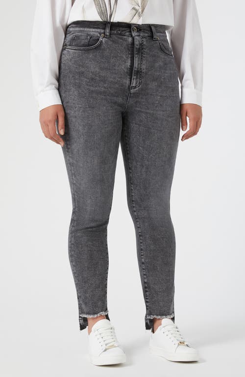 MARINA RINALDI MARINA RINALDI SANTOS FRAYED STEP HEM ANKLE SKINNY JEANS