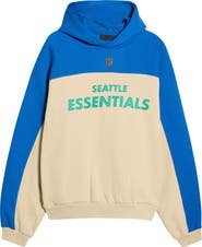 Fear of God Essentials Seattle Seahawks 90s Relaxed Colorblock Hoodie
