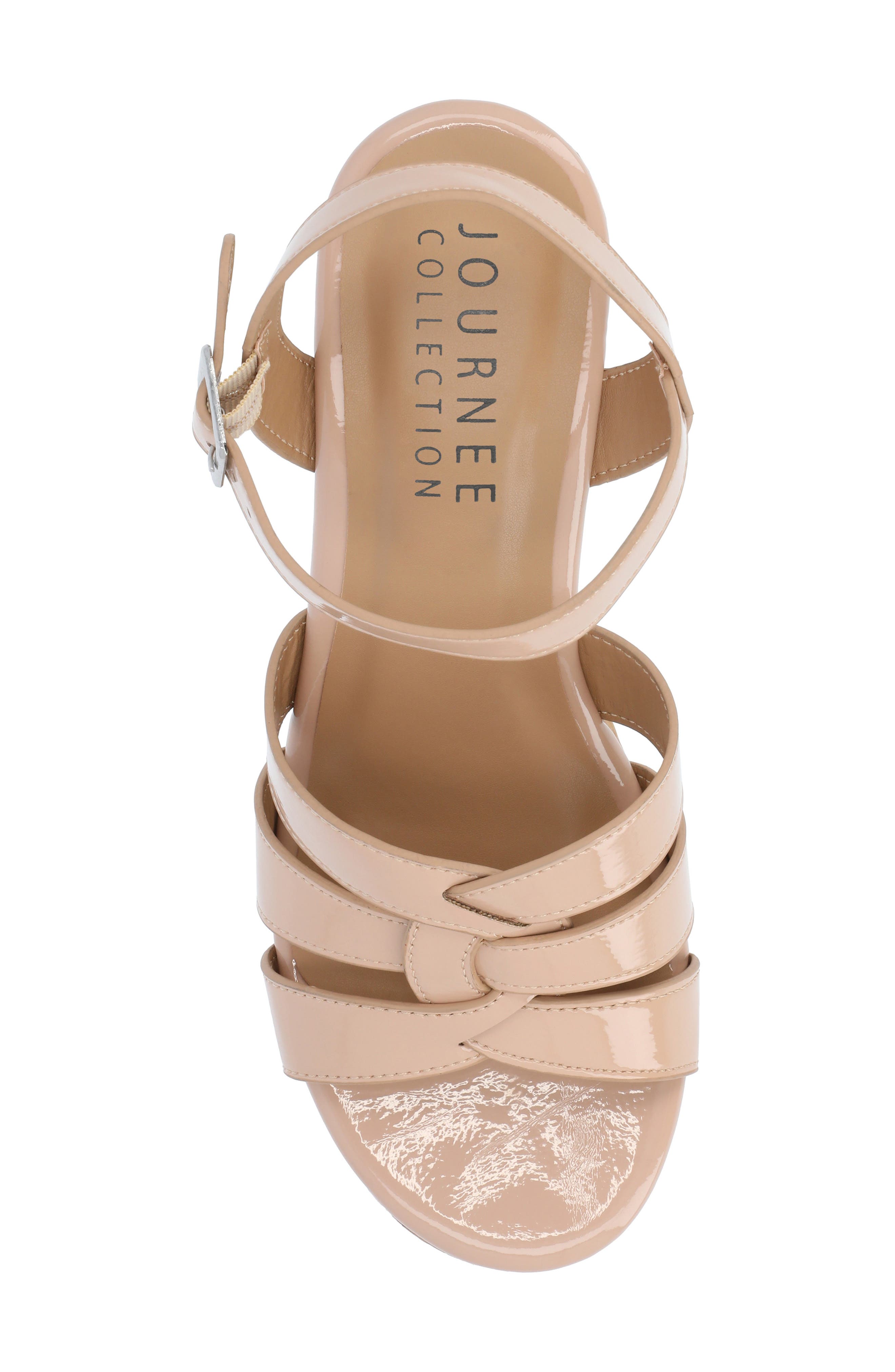 Jania Platform Sandal, Alternate, color, NUDE
