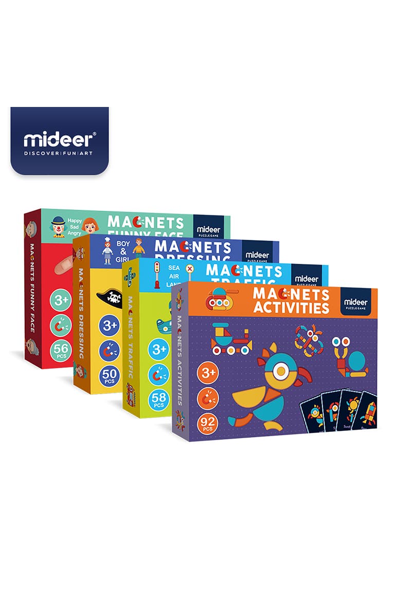 MiDeer Magnetic Jigsaw Puzzle 92 Piece Imaginative Patterns Puzzle Board with Drawers, Alternate, color, Multicolored