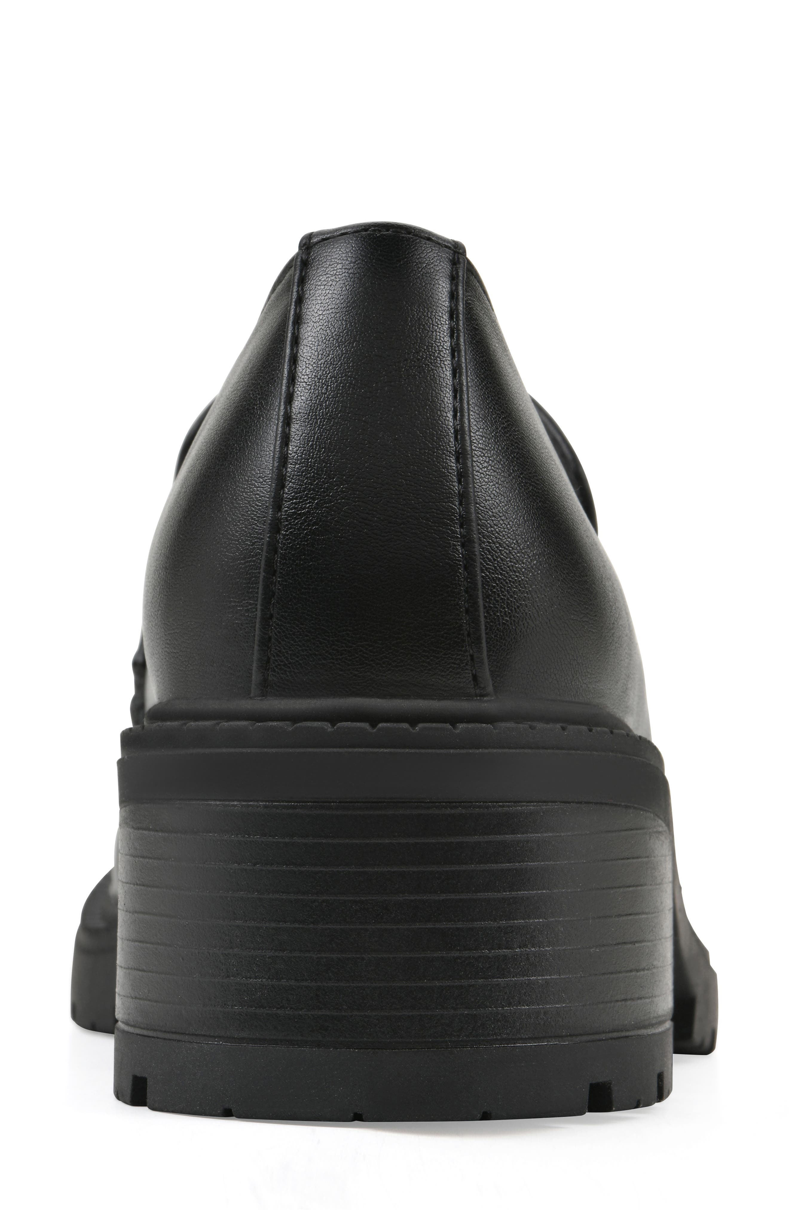 Brigetty Heeled Penny Loafer, Alternate, color, BLACK/ SMOOTH