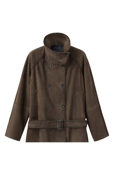 Belted Suede Jacket
