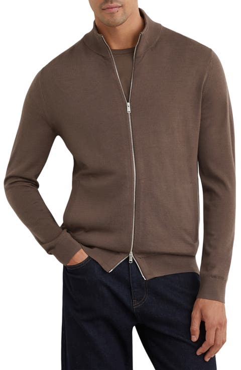 Hampshire Merino Wool Full Zip Cardigan