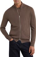 Reiss Hampshire Merino Wool Full Zip Cardigan