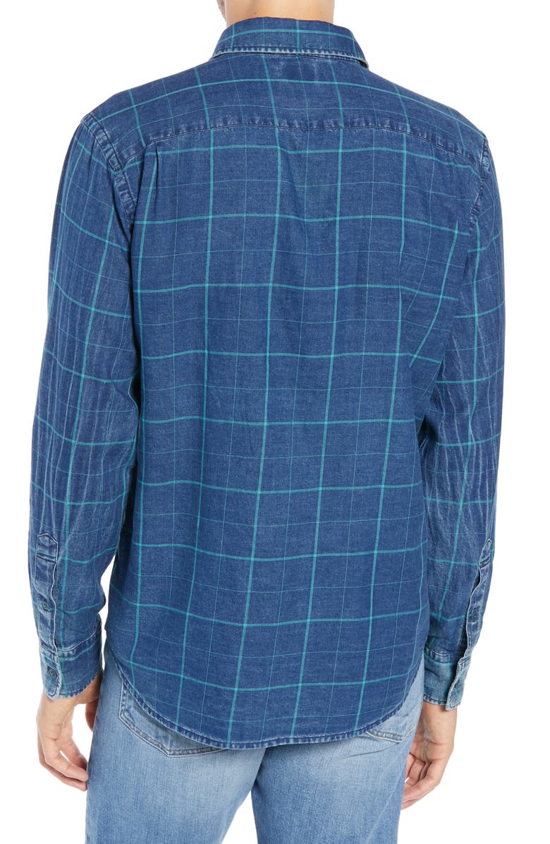 Faherty Ventura Windowpane Shirt, Alternate, color, 