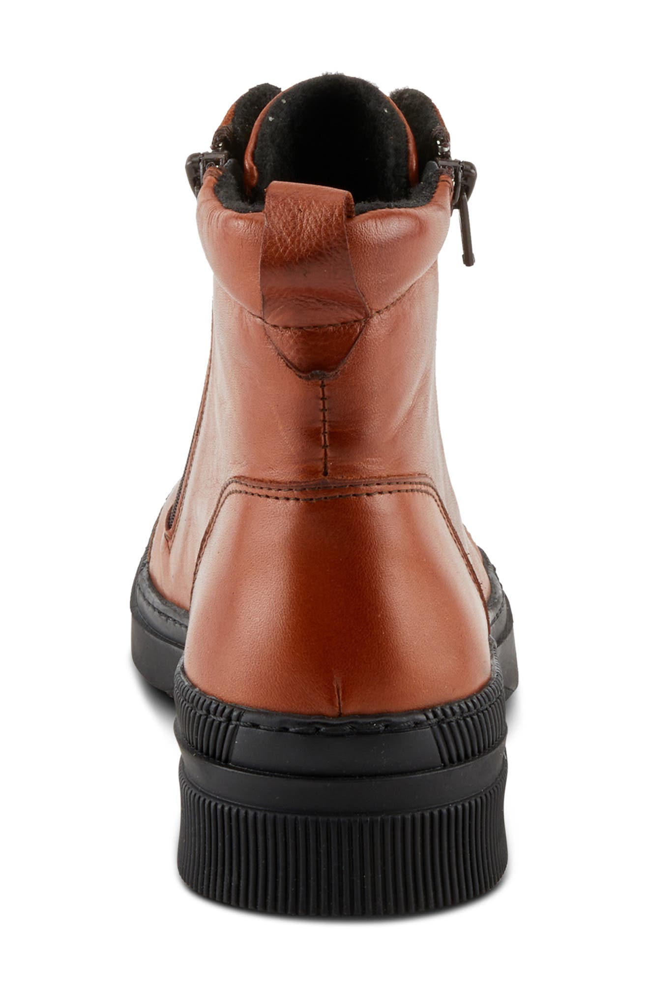 Spring Step Hoylein Combat Boot, Alternate, color, Cognac