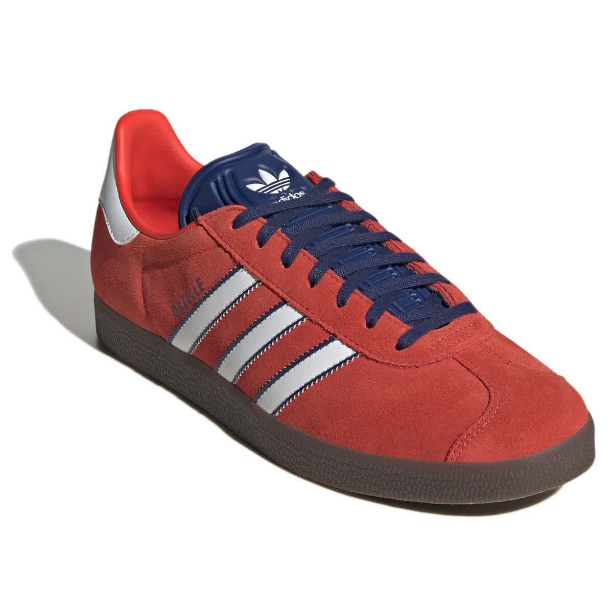 adidas Men's adidas  Red/White New England Revolution 2025 Jersey Hook Third Gazelle Shoes, Alternate, color, Red