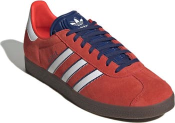 Men's adidas  Red/White New England Revolution 2025 Jersey Hook Third Gazelle Shoes