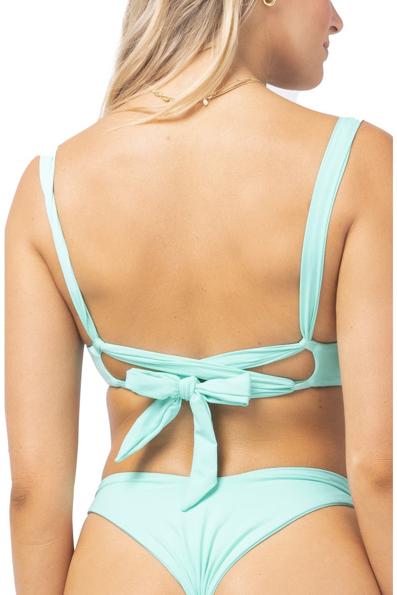 Camellia Underwire Bikini Top, Alternate, color, BRIGHT TEAL
