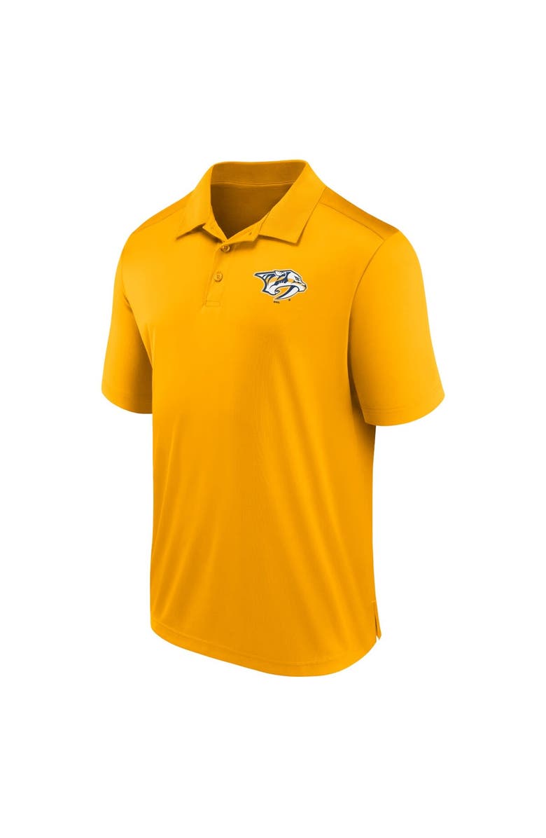 FANATICS Men's Fanatics Branded Gold Nashville Predators Left Side Block Polo, Alternate, color, Gold
