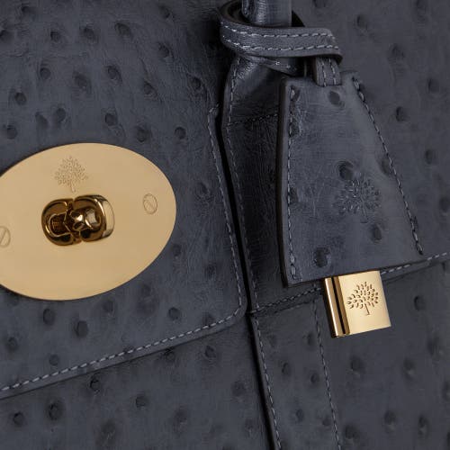 Mulberry Bayswater Leather Satchel In Blue