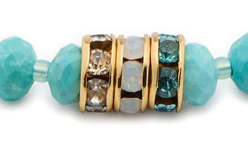 Kate Spade New York Mixed Stone Beaded Slider Bracelet In Blue