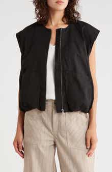 Democracy Zip Poplin Vest