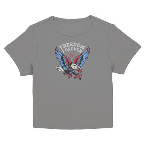 Junior's America Freedom Forever Short Sleeve Baby T-Shirt