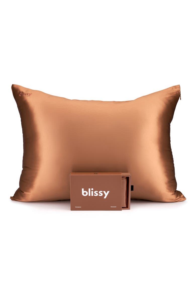Mulberry Silk Pillowcase, Main, color, CINNAMON
