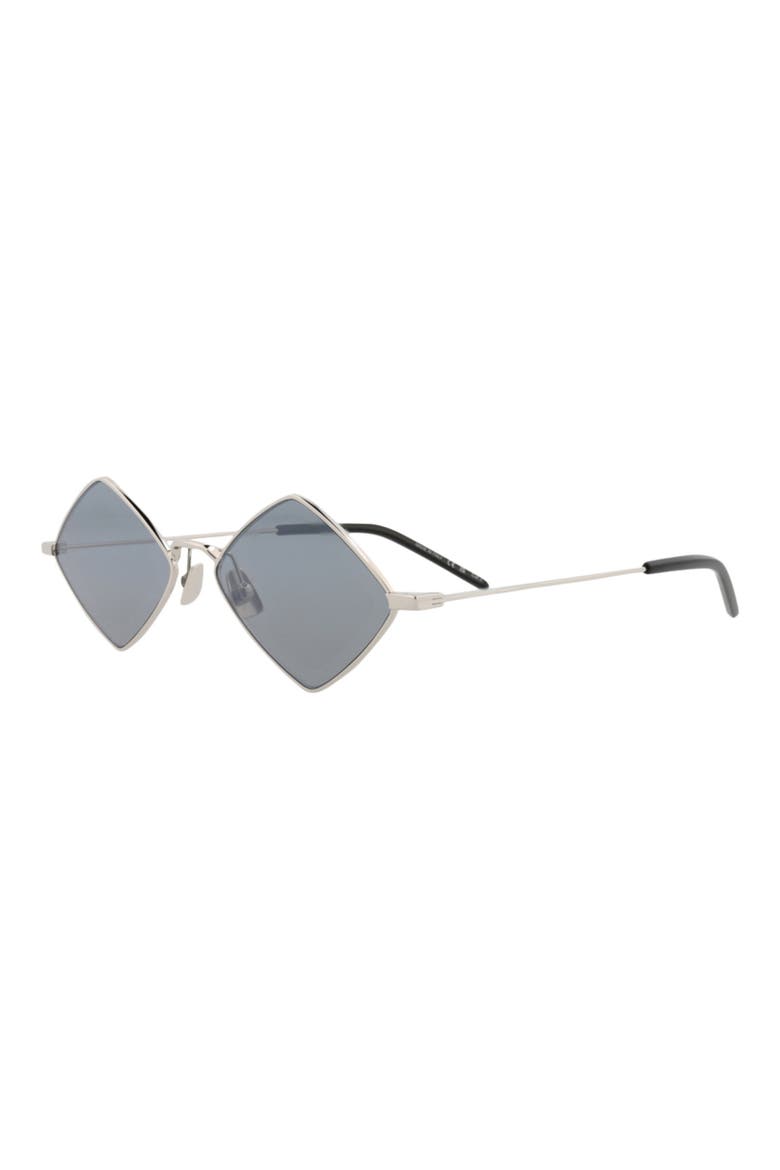 55mm Diamond Metal Sunglasses, Alternate, color, SILVER SILVER SILVER