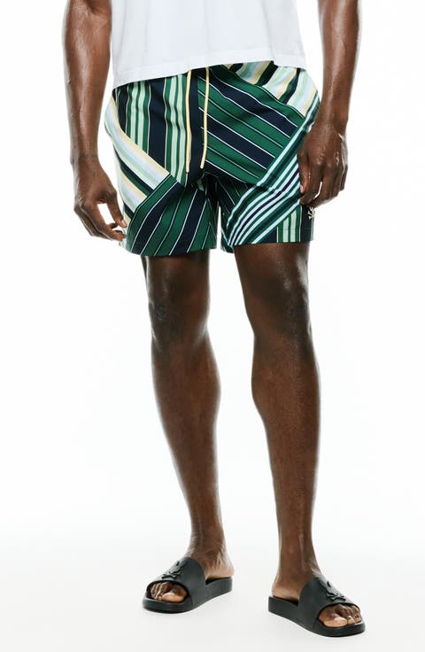 Drew All Over Print Swim Trunks