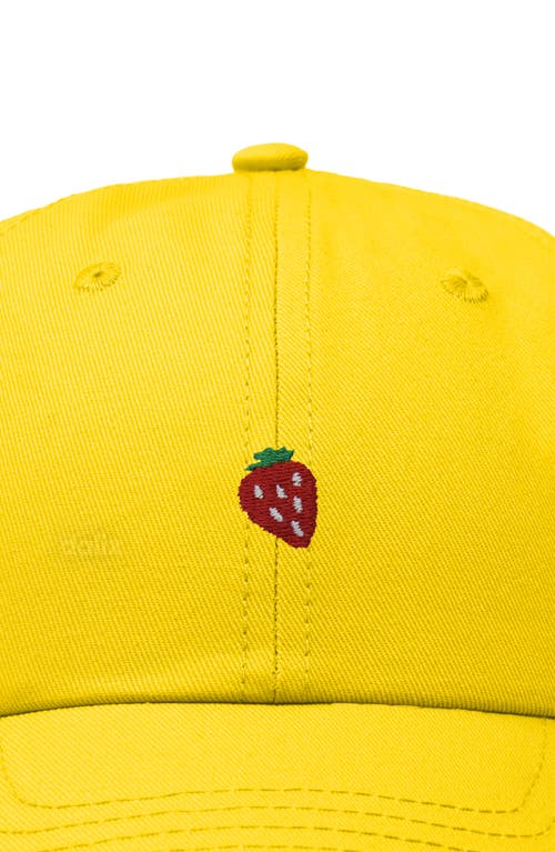 Dalix Lil Strawberry Dad Cap In Gold