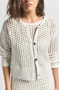 Derek Lam 10 Crosby Syvie Sequin Crochet Cardigan
