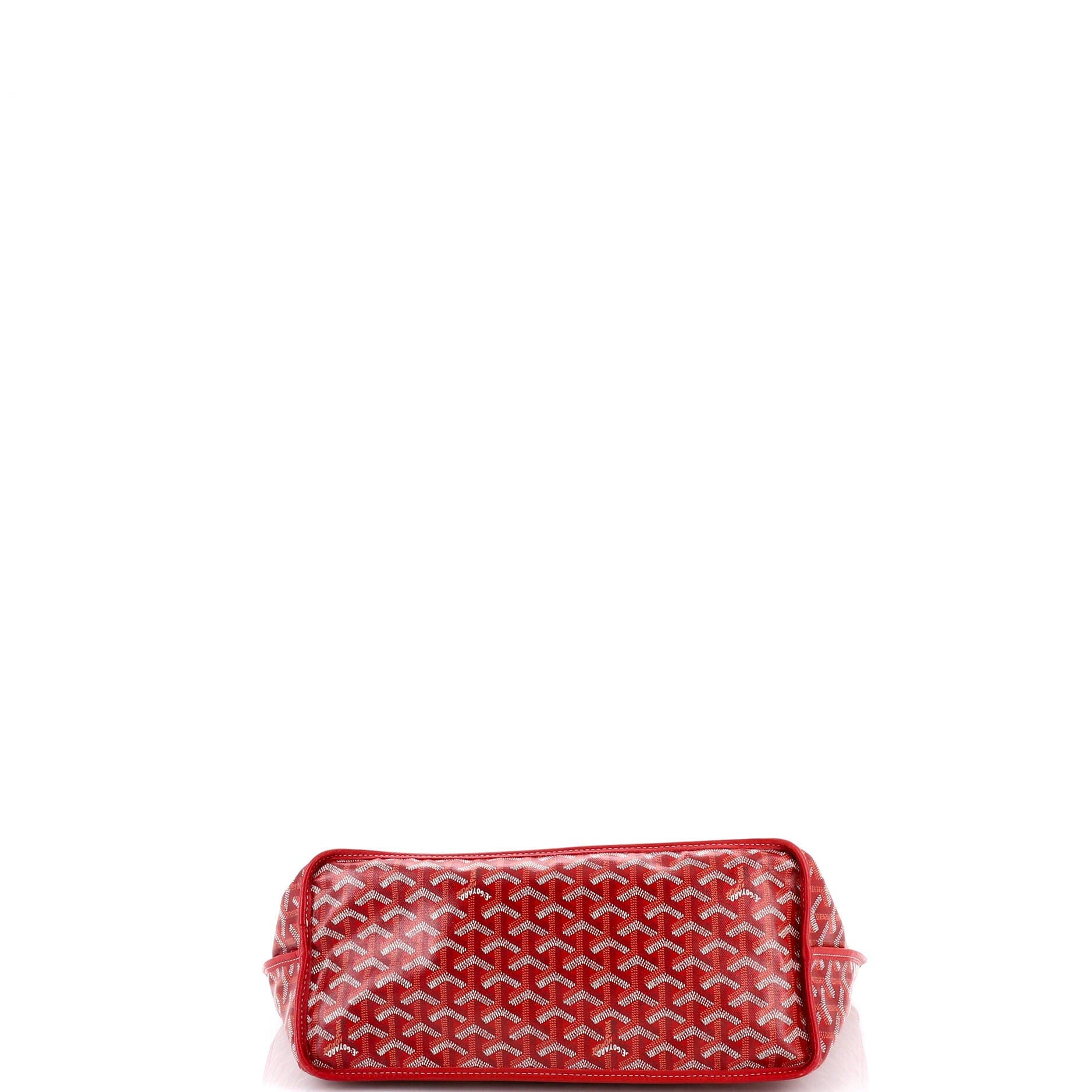Pre-Owned Goyard Anjou Reversible Tote Coated Canvas PM, Alternate, color, Red