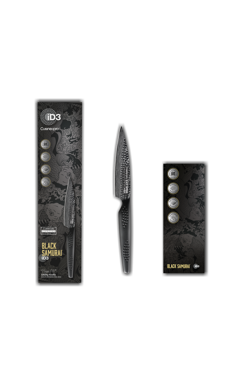 iD3® BLACK SAMURAI 4" Utility Knife, Alternate, color, Black