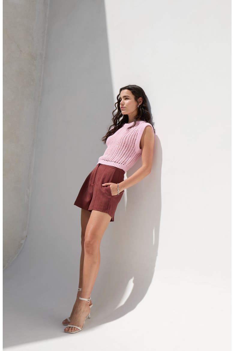 Boetti Open Stitch Sweater Vest, Alternate, color, PINK