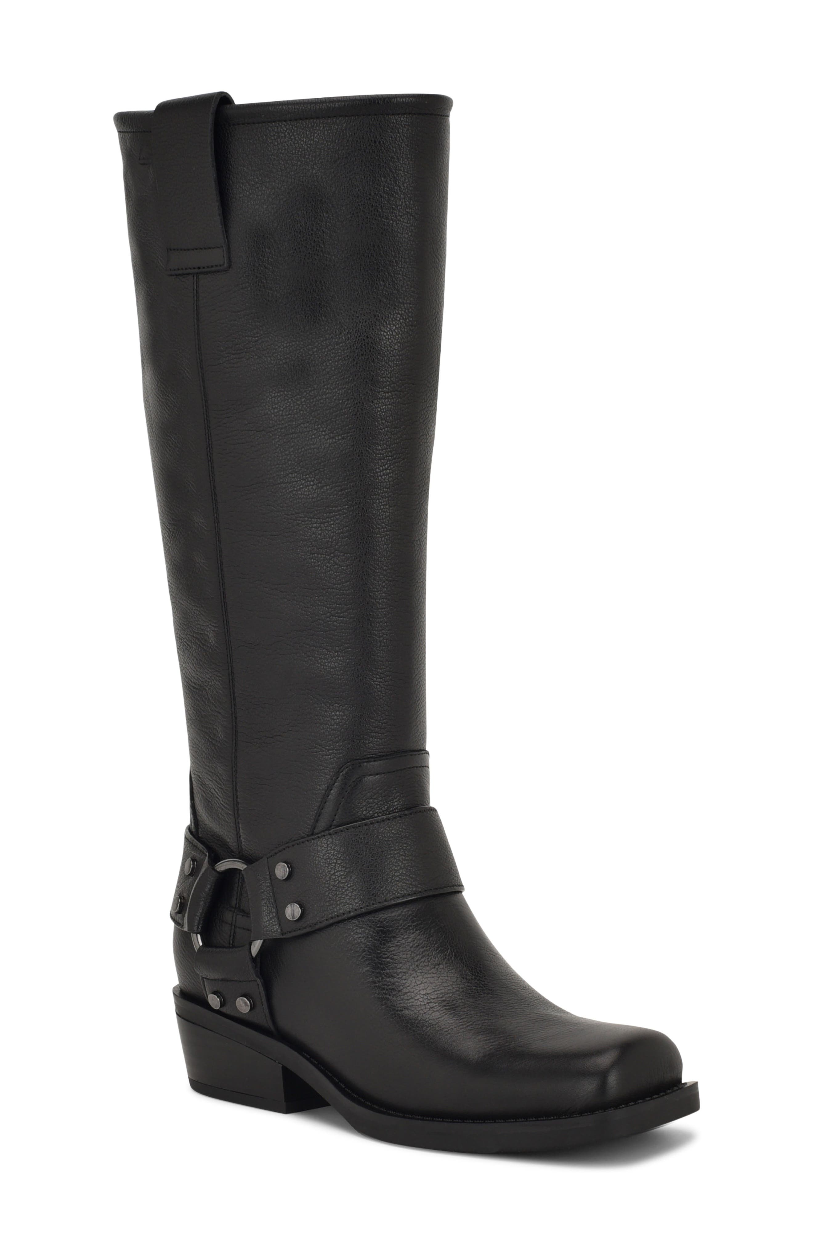 Nine West Fawsta Knee Hight Boot, Main, color, Black